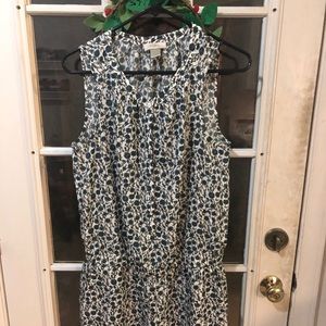 Blue/green floral romper